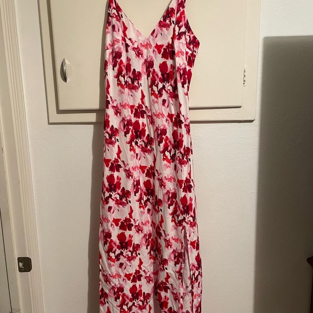 a new day Pink and Red Floral Dress